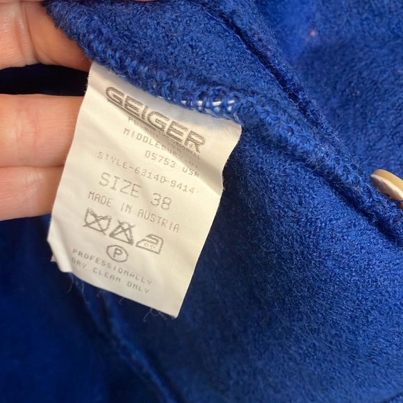 Geiger Boild Wool Blue Embroidered Jacket - Picture 6 of 9